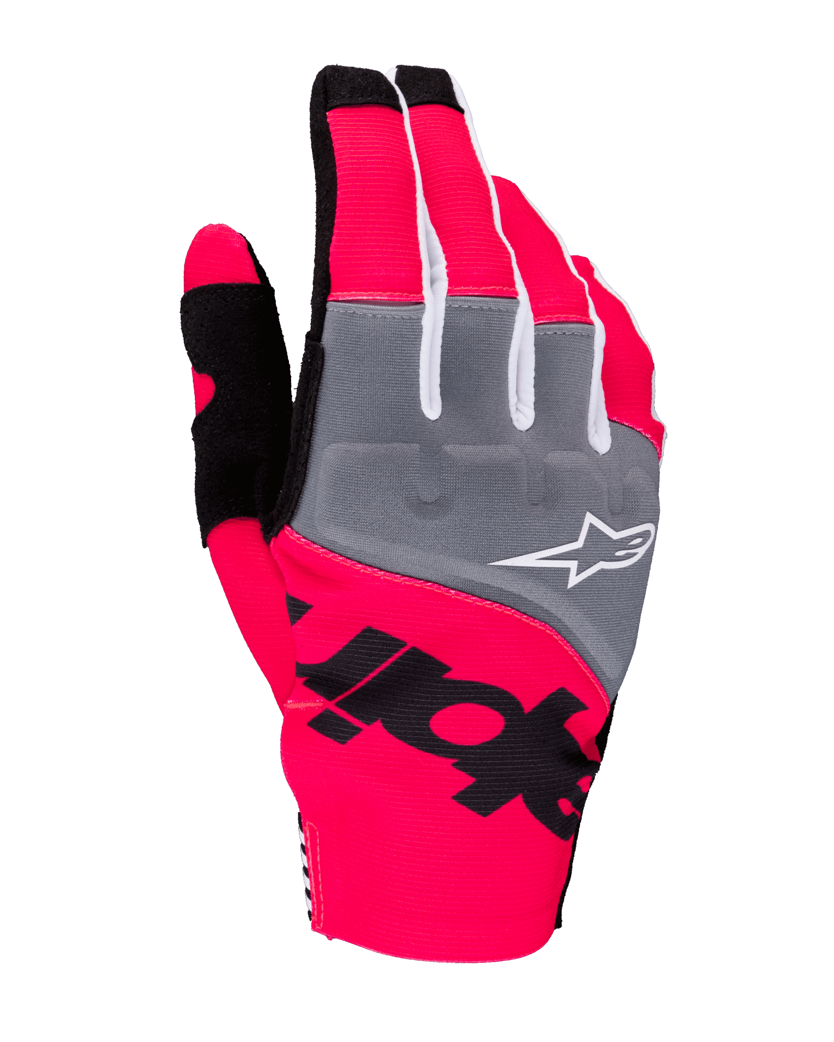Alpinestars Techstar Motocross Handschuhe Neon Rosa Schwarz 2025 - MxProStoreParts