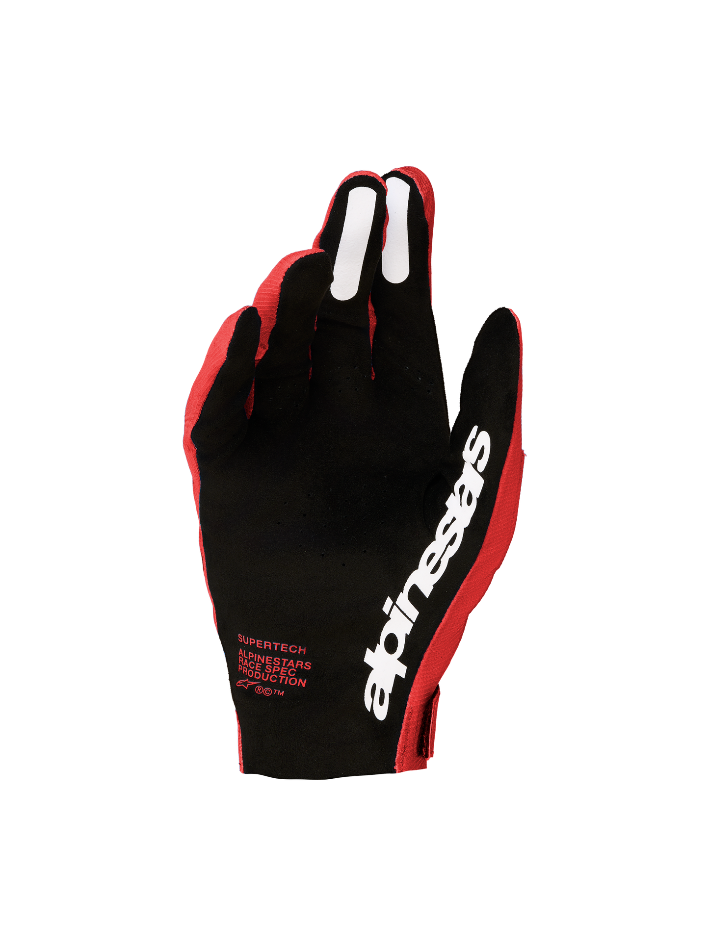 Alpinestars Supertech MX Handschoenen 2027 Vuurrood Zwart Wit