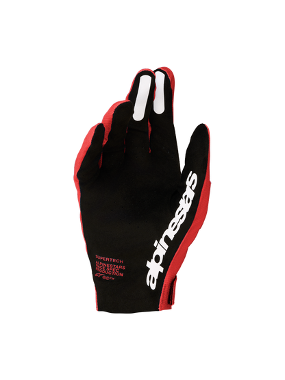 Alpinestars Supertech MX Handschoenen 2027 Vuurrood Zwart Wit