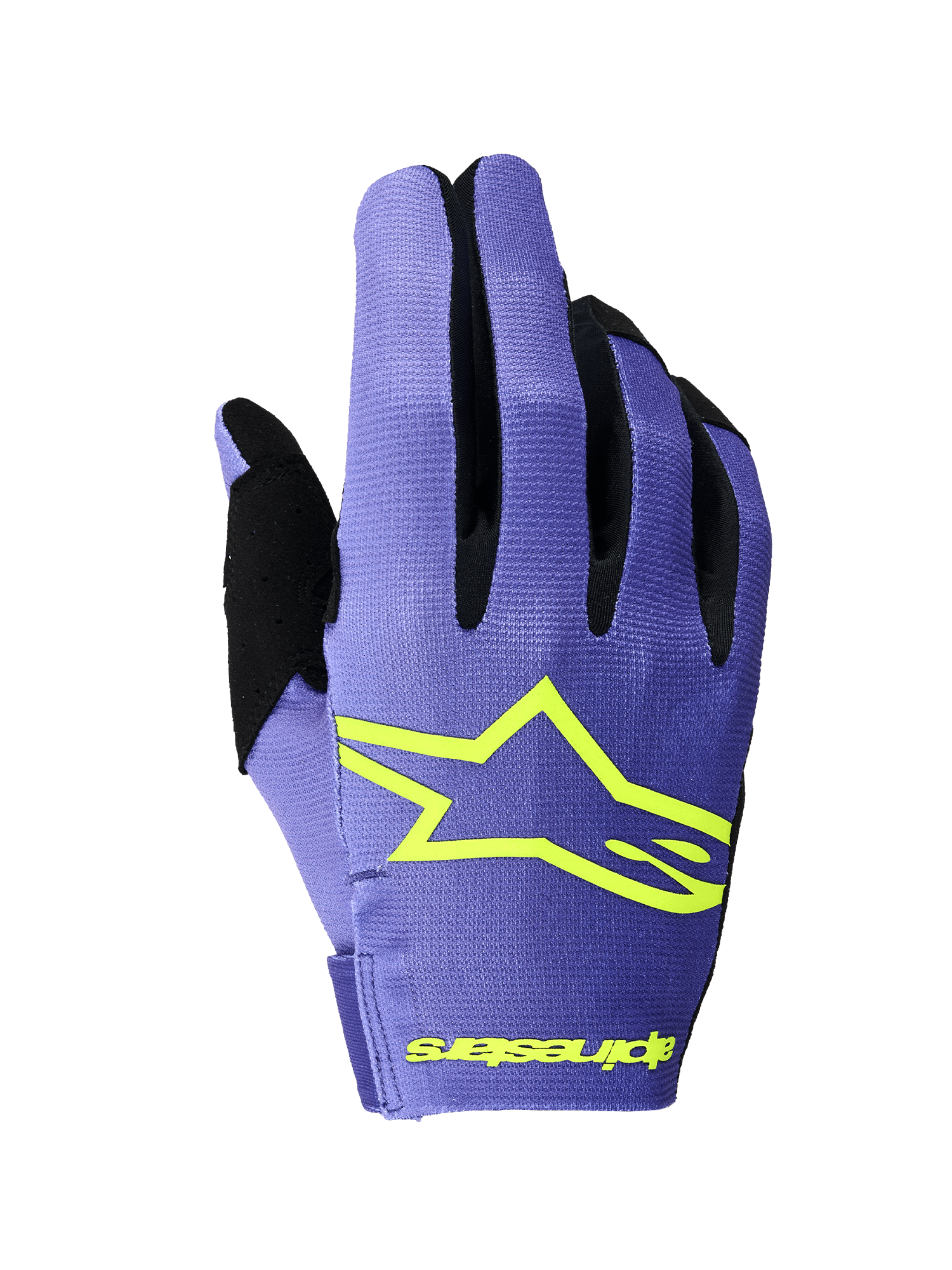 Alpinestars Radar Motocross Handschuhe Leichtgewicht Lila Gelb Fluoro - MxProStoreParts