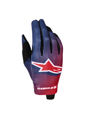 Alpinestars Radar Guantes 2027 Rojo Fuego Azul Profundo