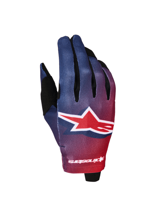 Alpinestars Radar Handschoenen 2027 Vuurrood Diepblauw - MxProStoreParts