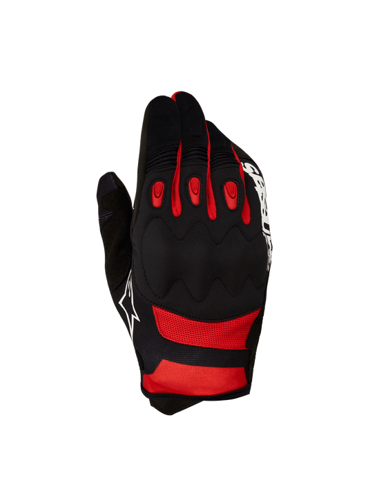 Alpinestars Techdura Handschoenen 2027 Zwart Helder Rood - MxProStoreParts