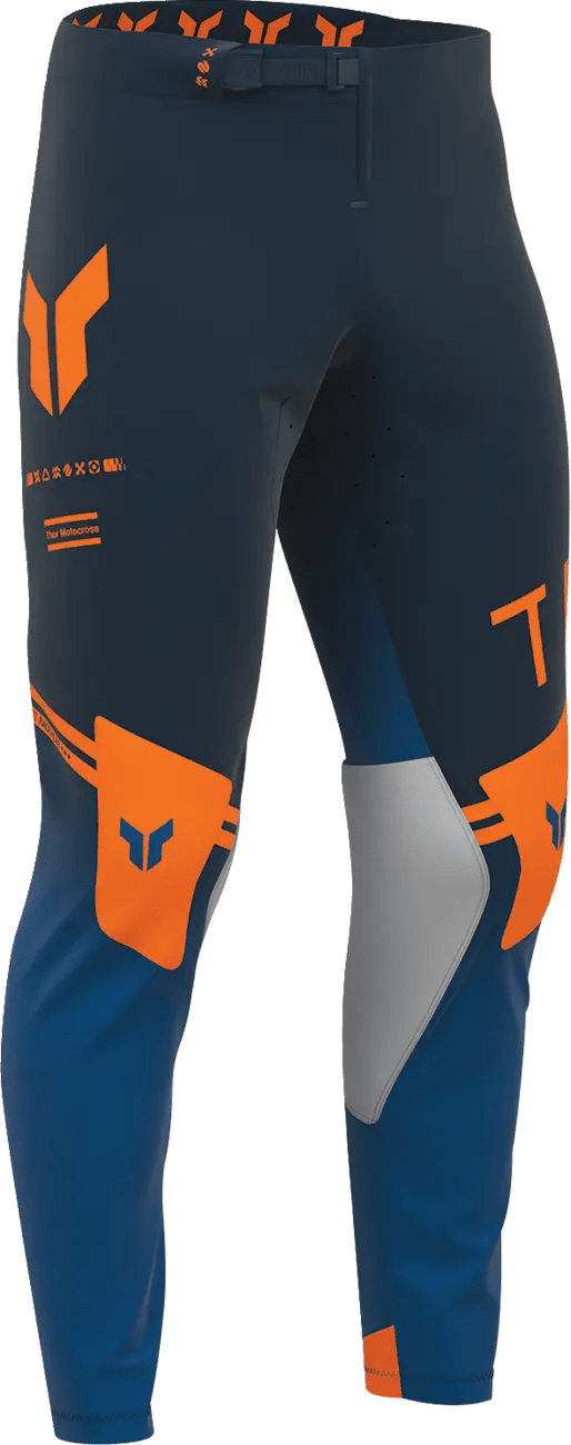 THOR Sportmode Geo crossbroek – Blauw/Lichtgrijs/Oranje/Midnight
