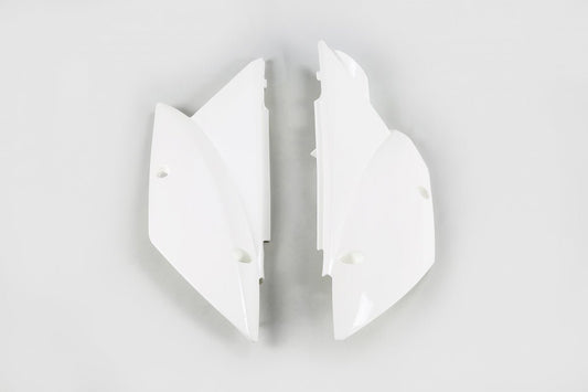 UFO Side number plates KLX110 10- White 047