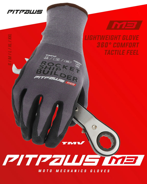 TMV Pitpaws gloves Black "Rocket ship builder" M