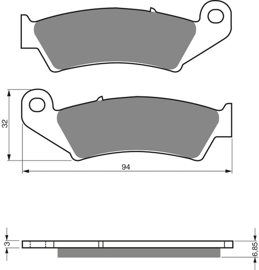 GOLDFREN Brake Pads 041 Ceramic Carbon S3 – 041 S3