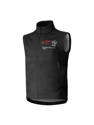 Alpinestars Techstar Chaleco de Softshell Juvenil Resistente al Viento para Motocross, Negro