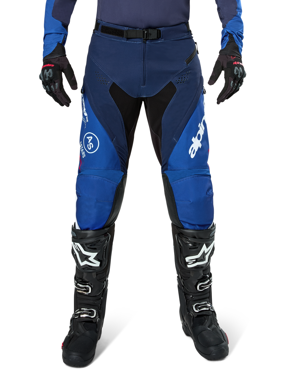 Alpinestars Pro-Dura Broek Marineblauw Felblauw Wit