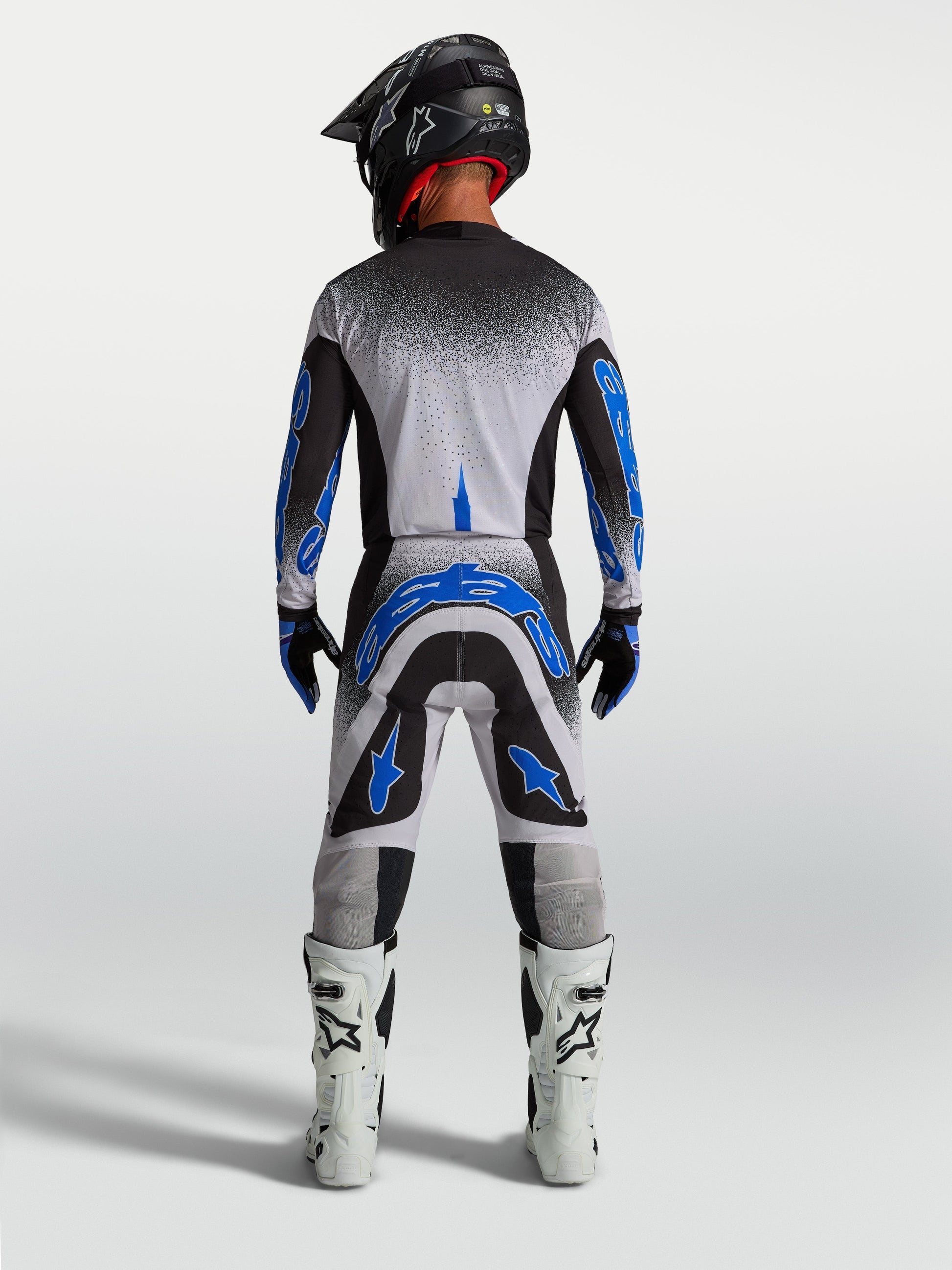 Alpinestars Supertech Hiten AFD Broek 2027 Black Light Lilac Blithe Blue
