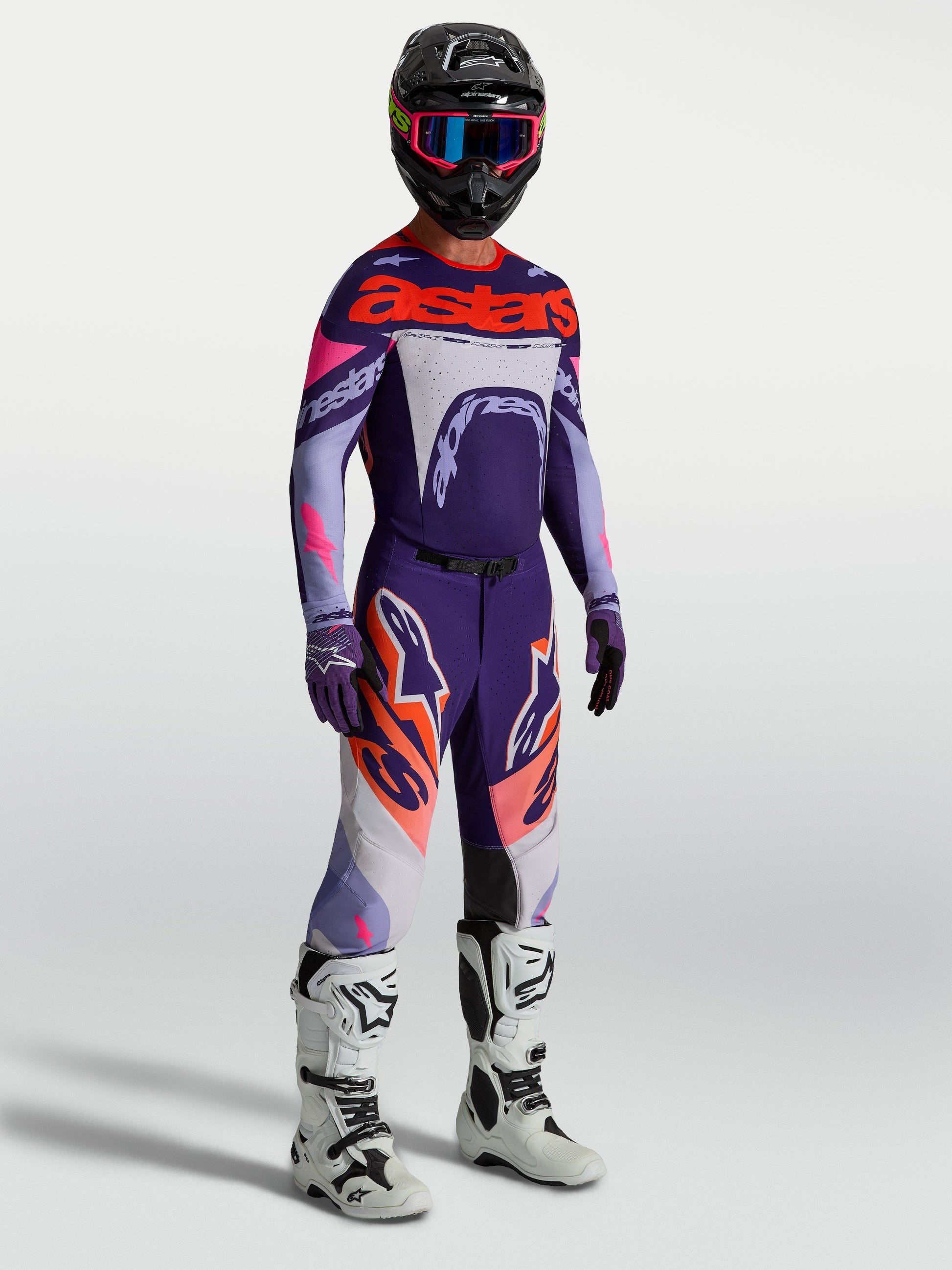 Alpinestars Supertech Dyna Broek 2027 Lichtviolet Dieppaars Roze Fluo