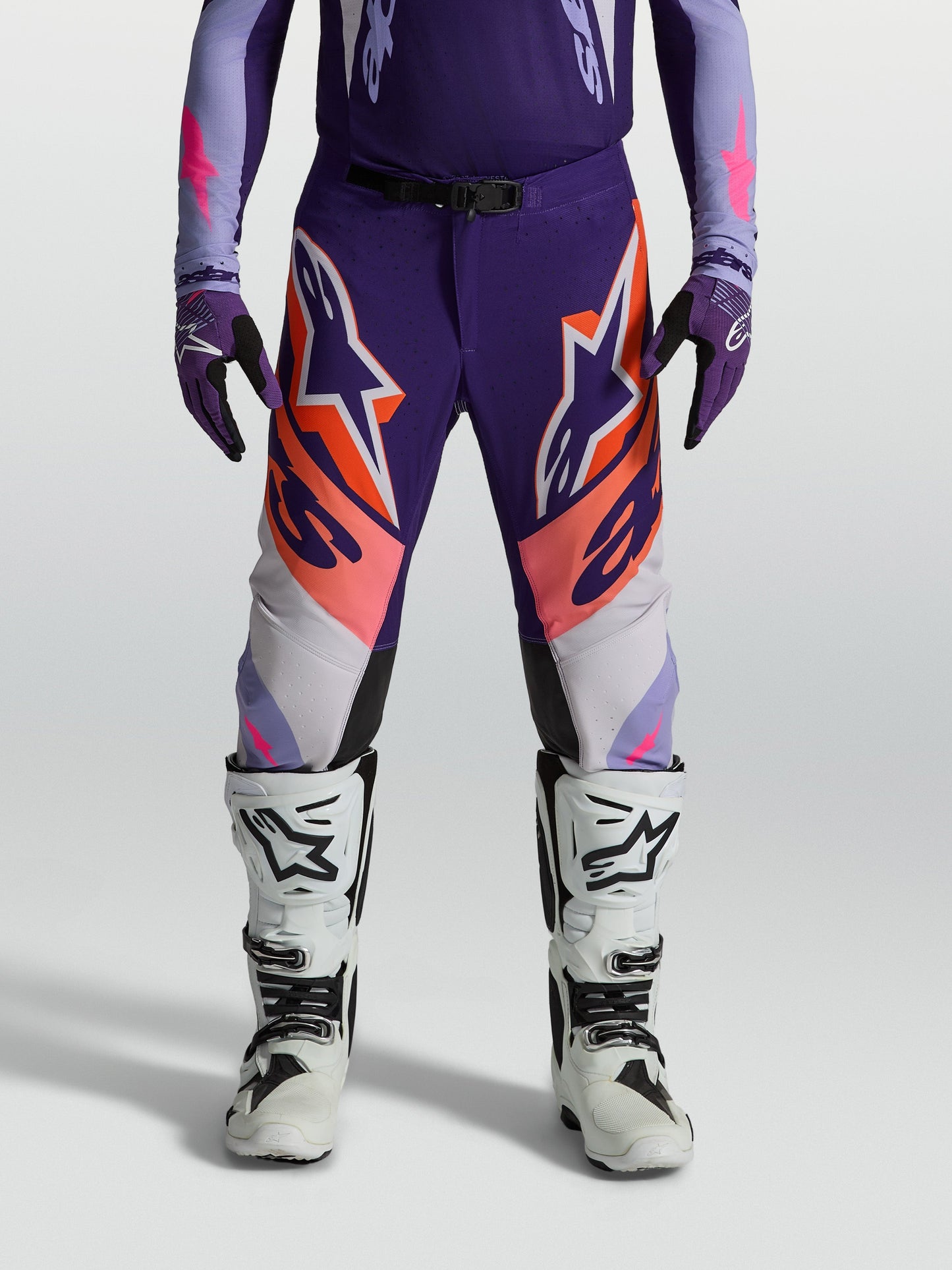 Alpinestars Supertech Dyna Broek 2027 Lichtviolet Dieppaars Roze Fluo