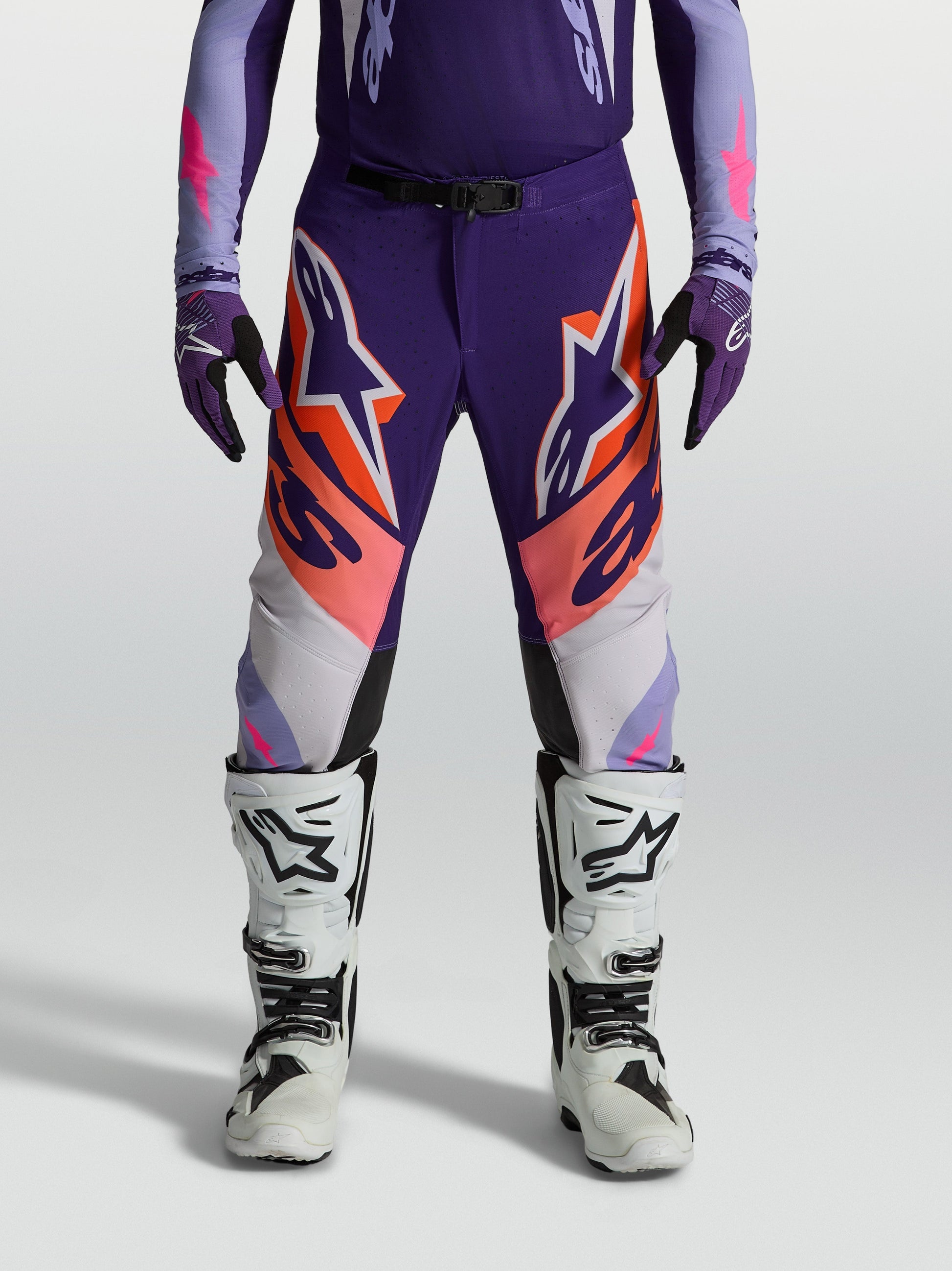 Alpinestars Supertech Dyna Broek 2027 Lichtviolet Dieppaars Roze Fluo
