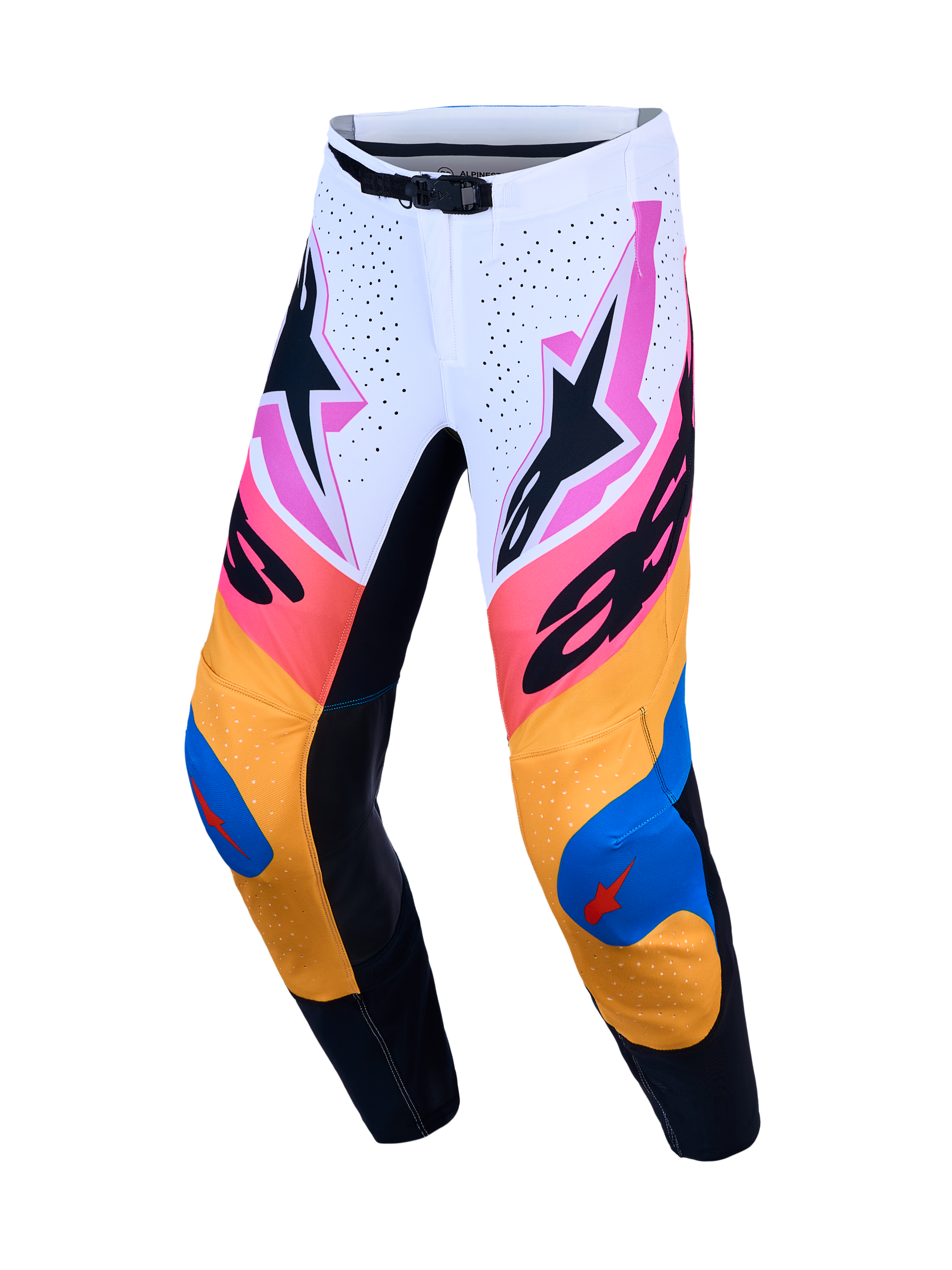 Alpinestars Supertech Dyna Broek 2027 Wit Blithe Blauw Zwart Paars