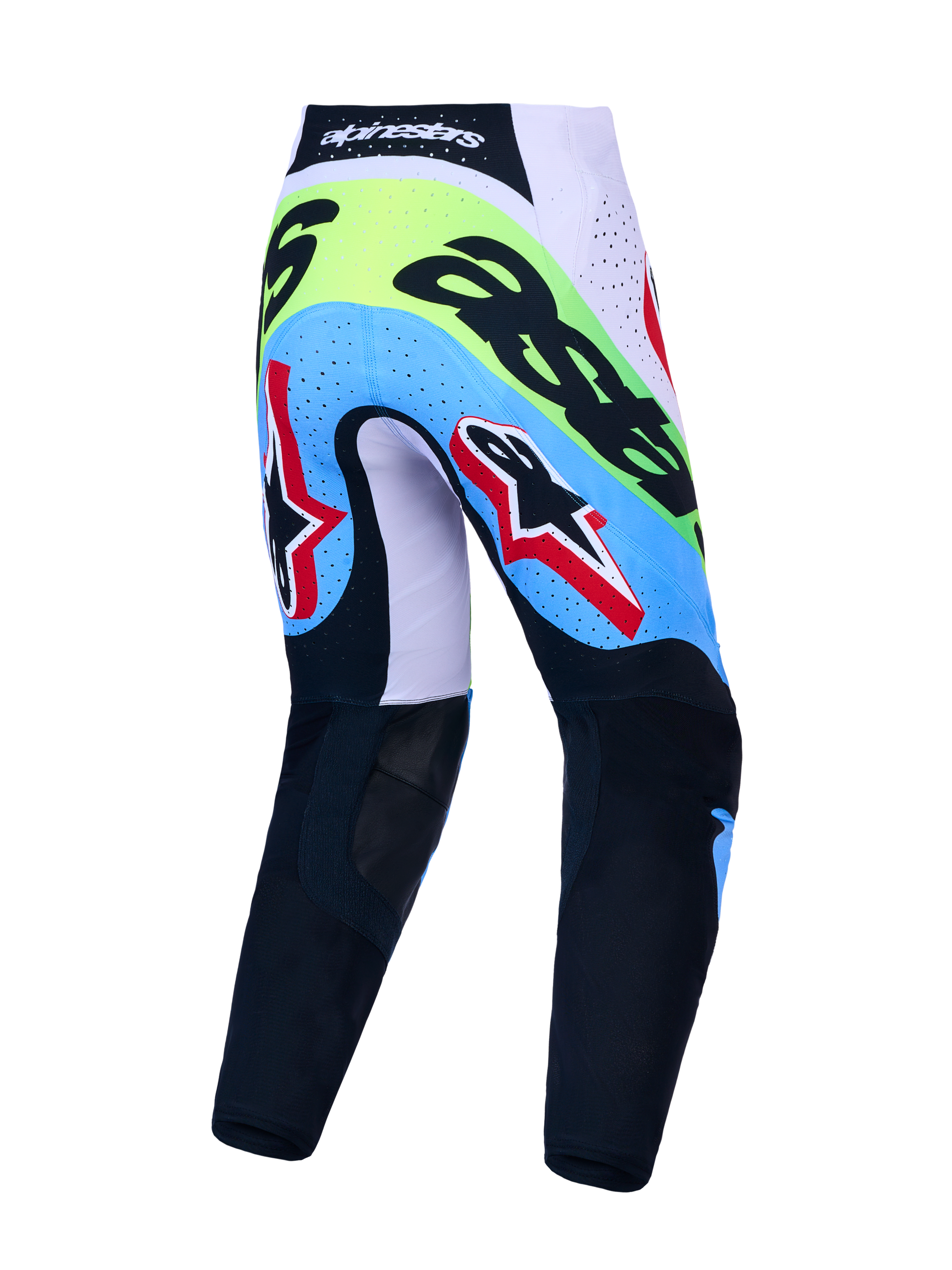 Alpinestars Supertech Dyna Broek 2027 Licht Lila Groen Fluo Zwart