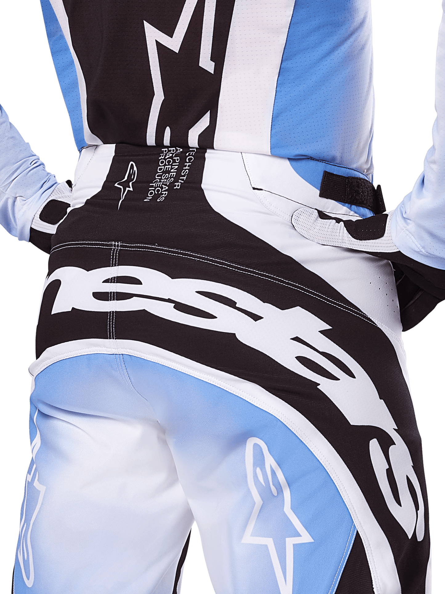 Alpinestars Techstar Melt Motocrosshose lüftend schwarz blau - MxProStoreParts