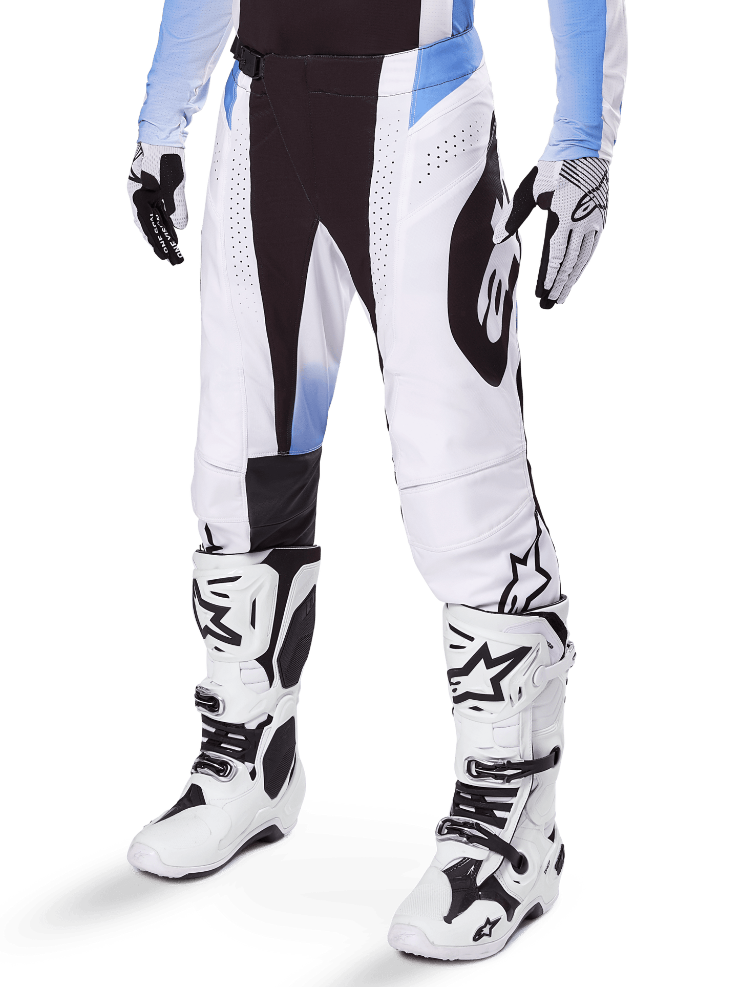 Alpinestars Techstar Melt Motocrosshose lüftend schwarz blau - MxProStoreParts