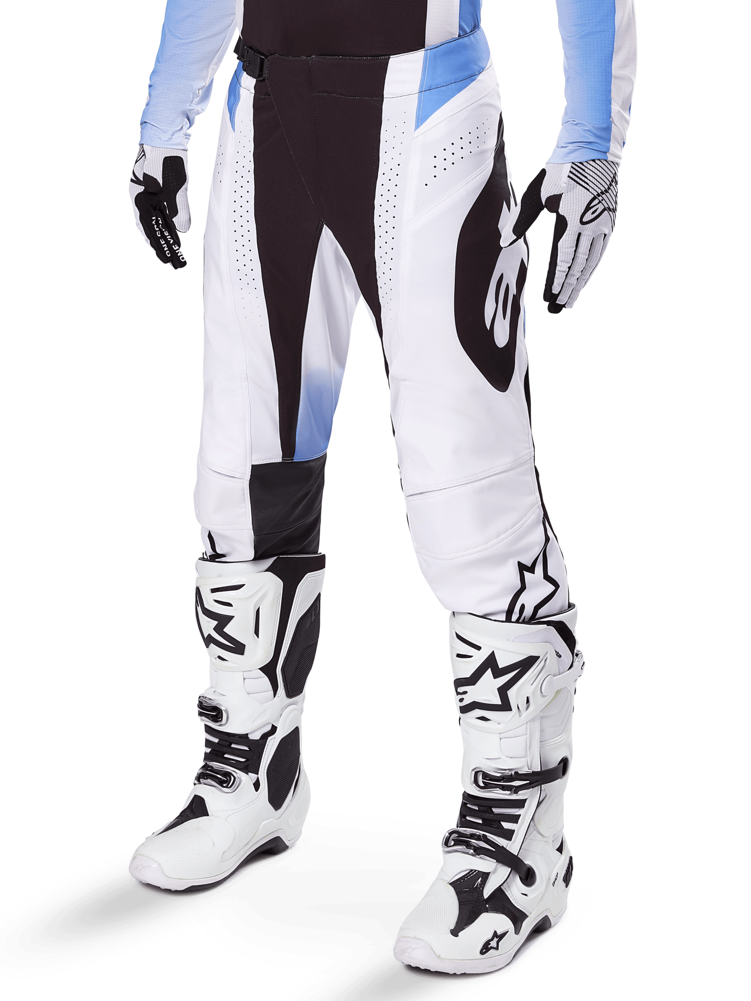 Alpinestars Techstar Melt Motocrosshose lüftend schwarz blau - MxProStoreParts