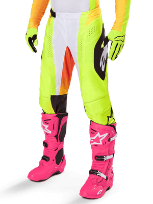 Alpinestars Techstar Melt Pantalones de Motocross 2025 Amarillo y Negro