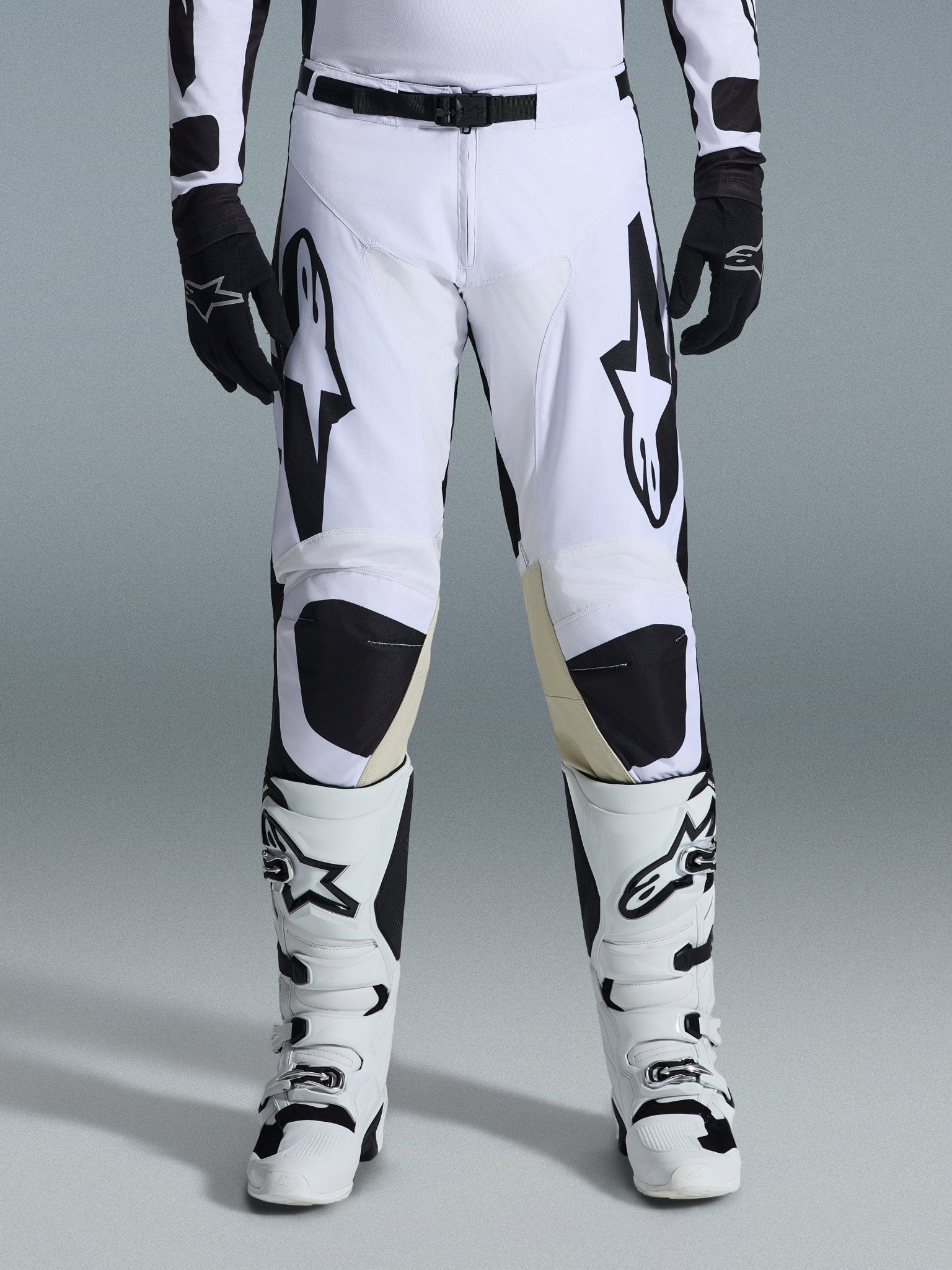 Alpinestars Racer Riway Hose Off-road Weiß-Schwarz - MxProStoreParts