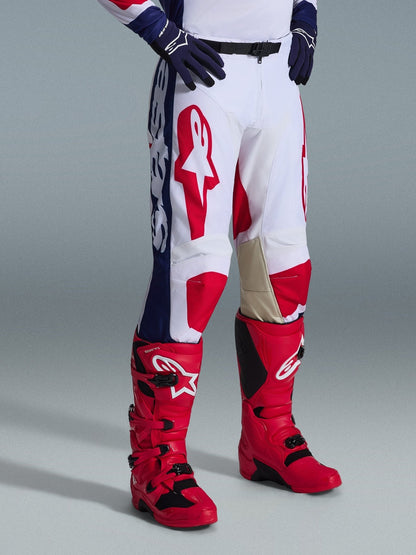 Alpinestars Racer Riway Hosen weiß blau rot 2026 - MxProStoreParts
