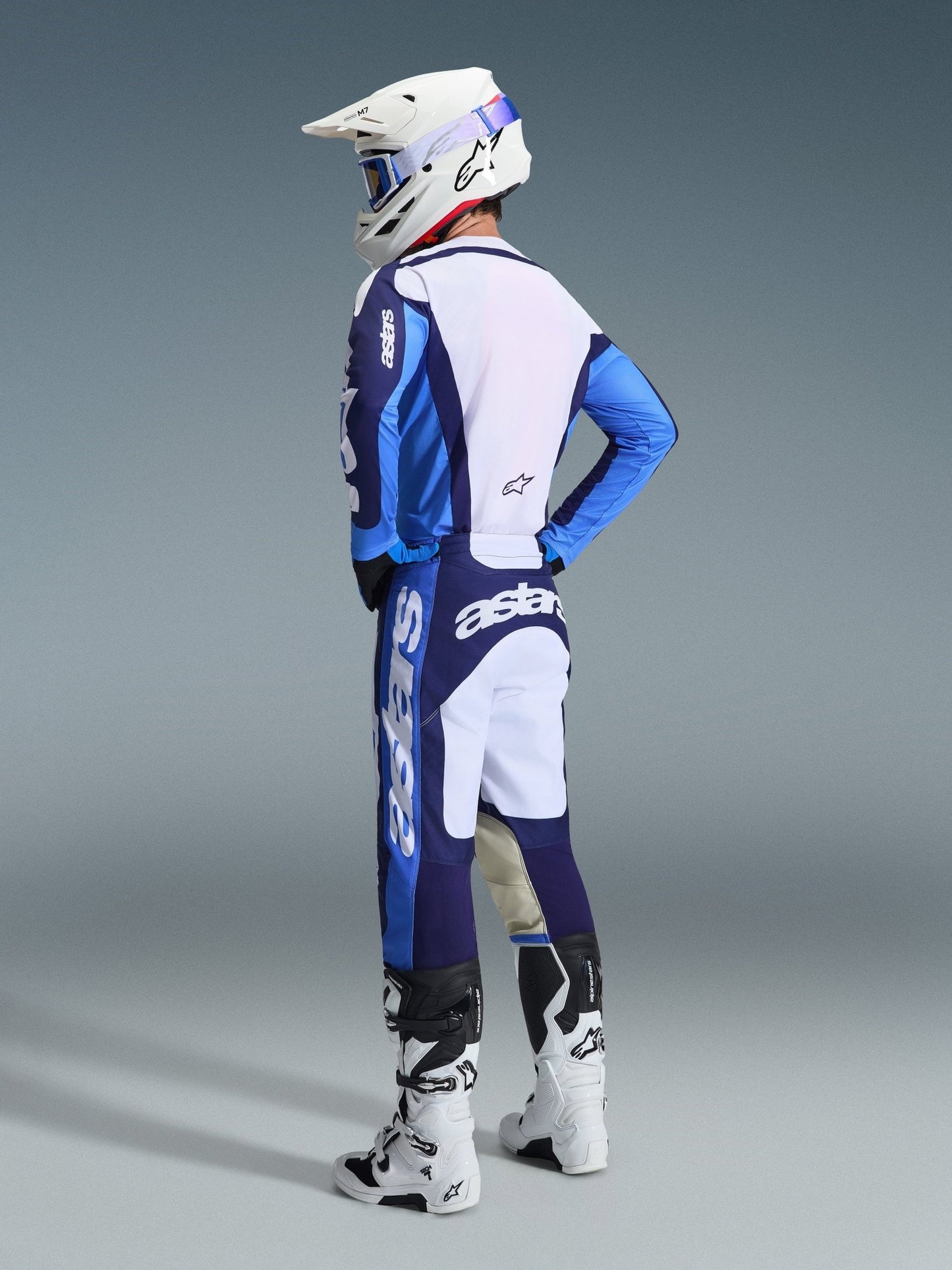 Alpinestars Racer Riway Hose Ucla Blau Weiß - MxProStoreParts
