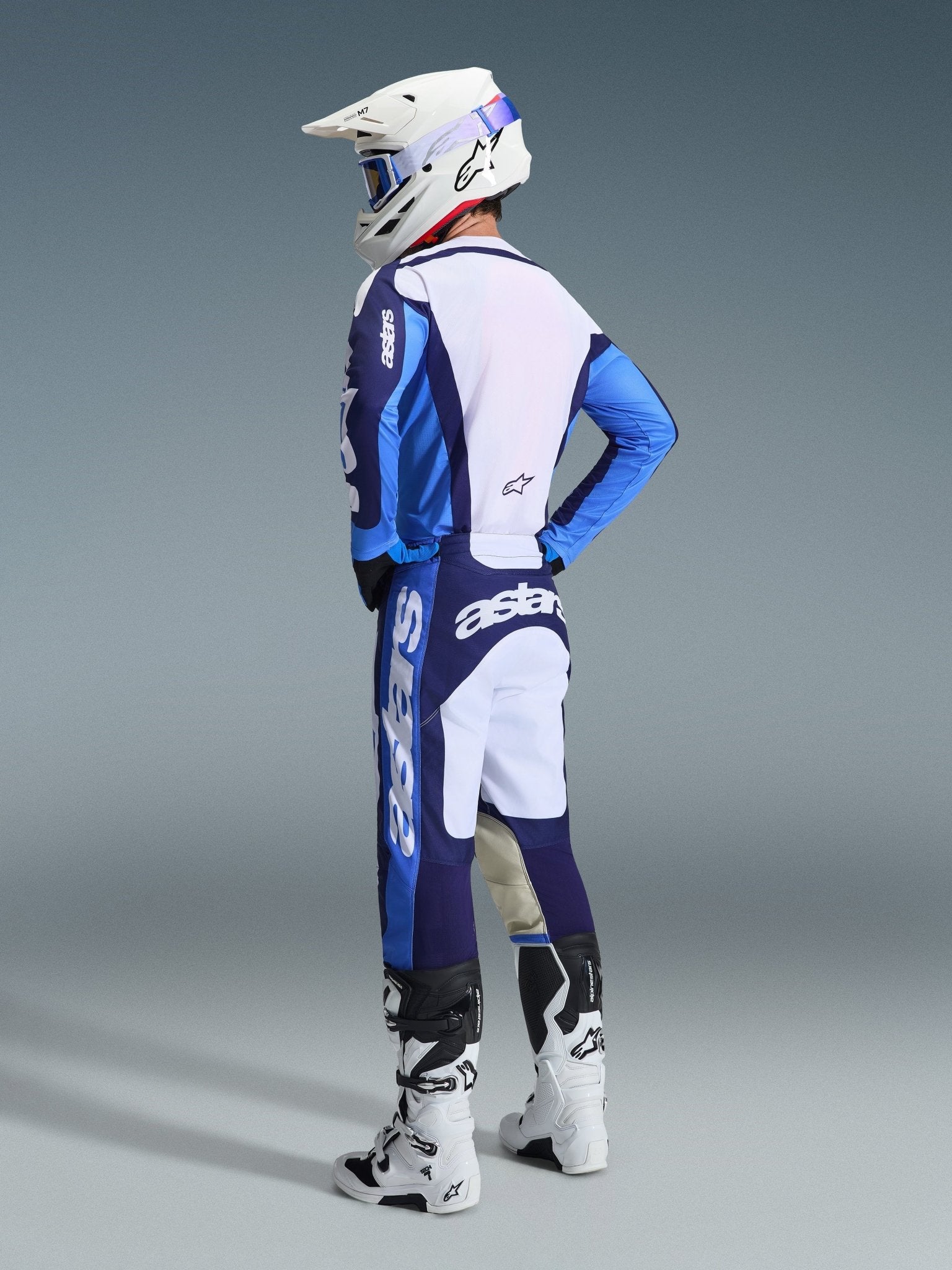 Alpinestars Racer Riway Hose Ucla Blau Weiß - MxProStoreParts