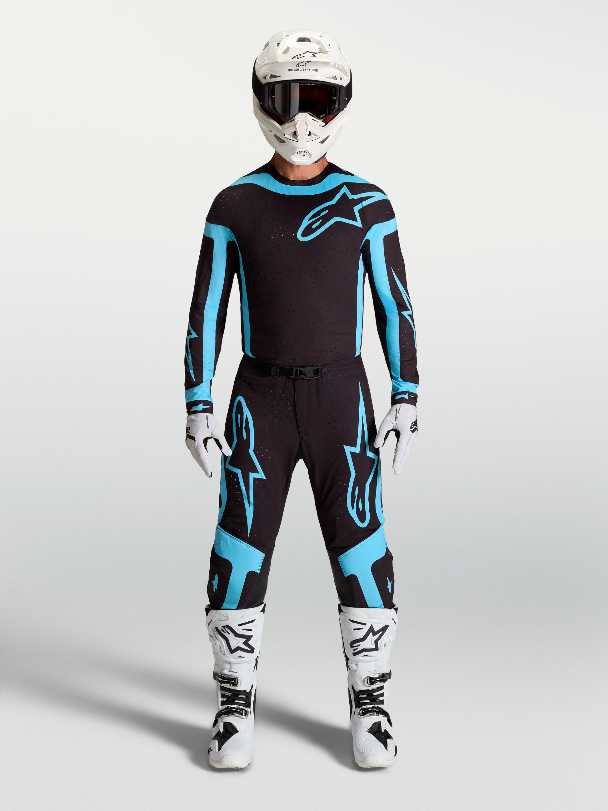 Alpinestars Supertech Vesta Broek 2027 Zwart Turquoise