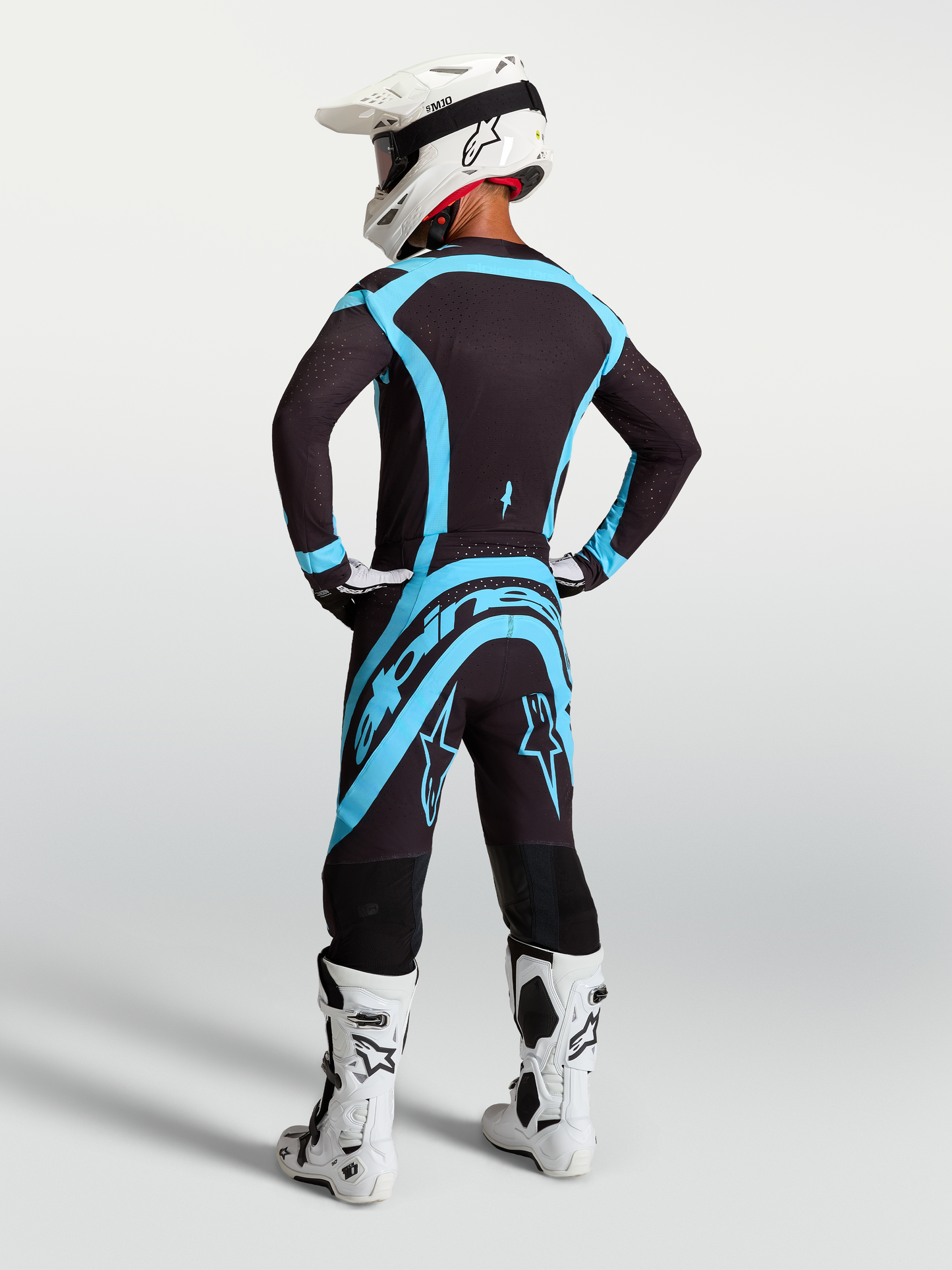 Alpinestars Supertech Vesta Broek 2027 Zwart Turquoise