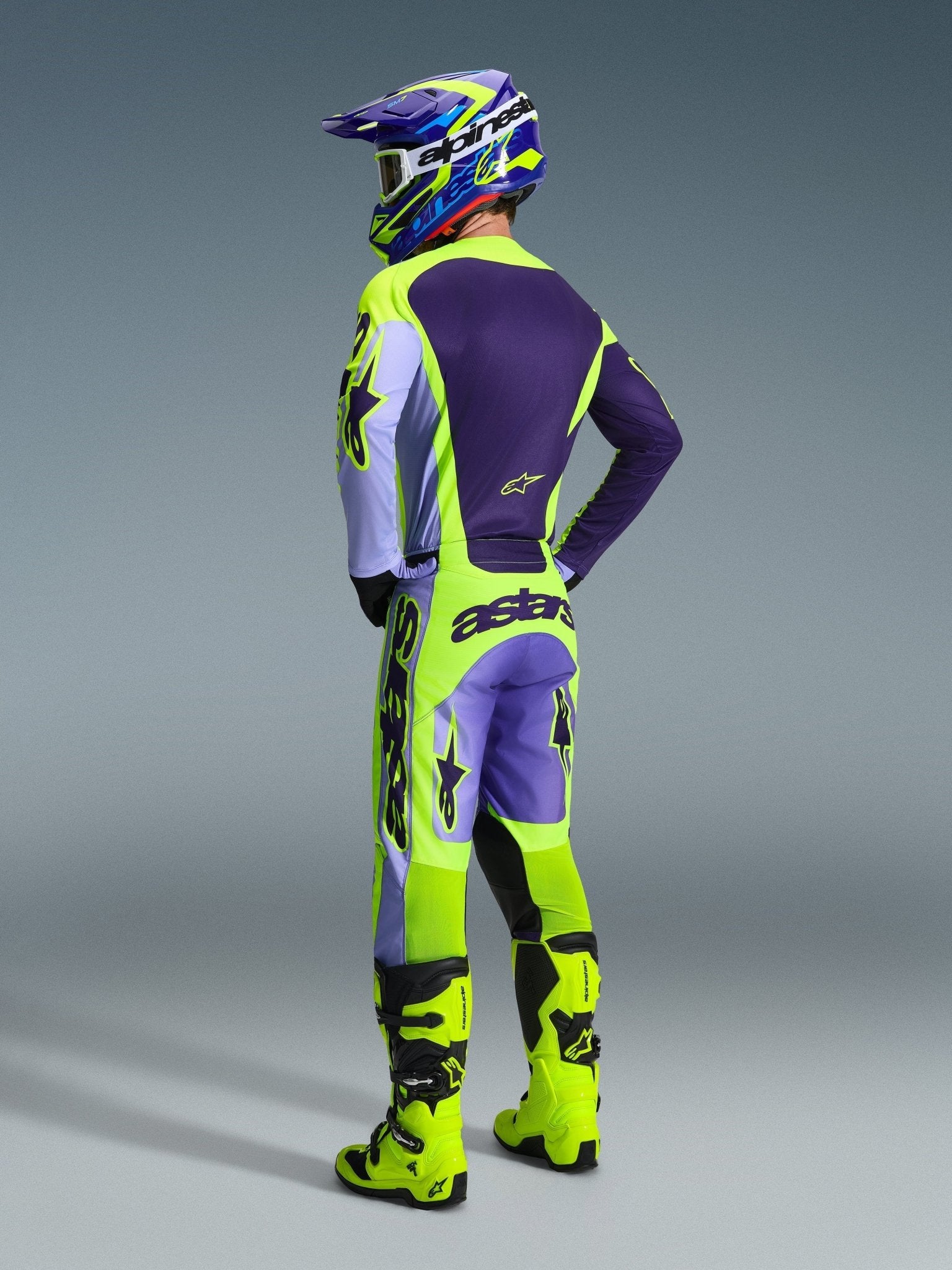 Alpinestars Racer Portl Hose 2026 Lila Gelb Fluo - MxProStoreParts