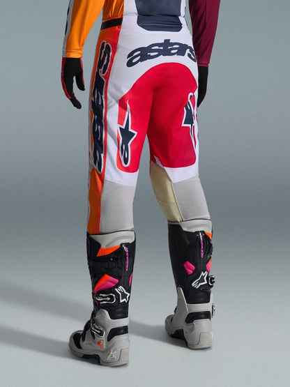 Alpinestars Racer Portl Motocross-Hosen Rot, Hellgrau, Dunkelgrau - MxProStoreParts