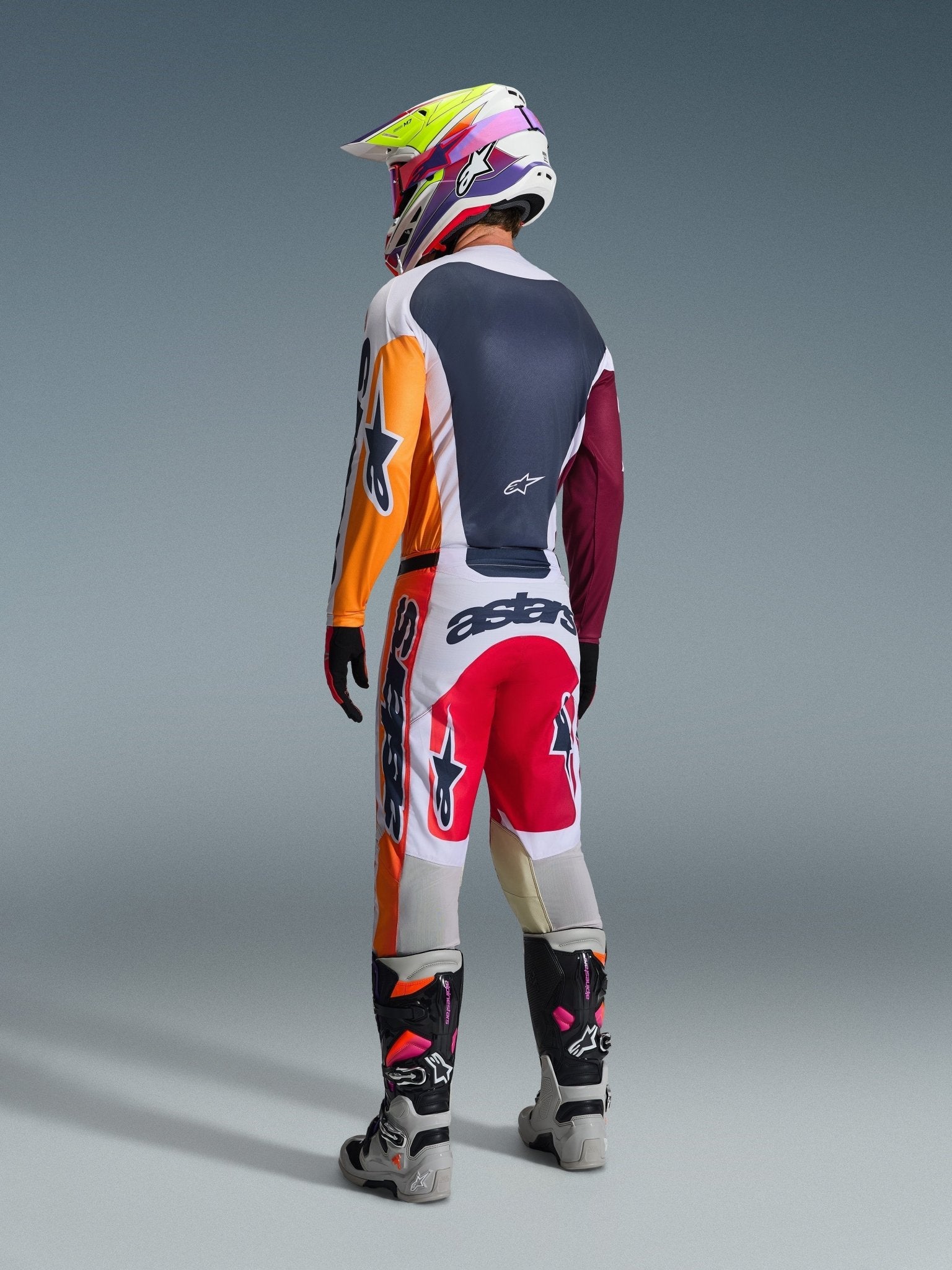 Alpinestars Racer Portl Hosen Rot Hellgrau Dunkelgrau - MxProStoreParts