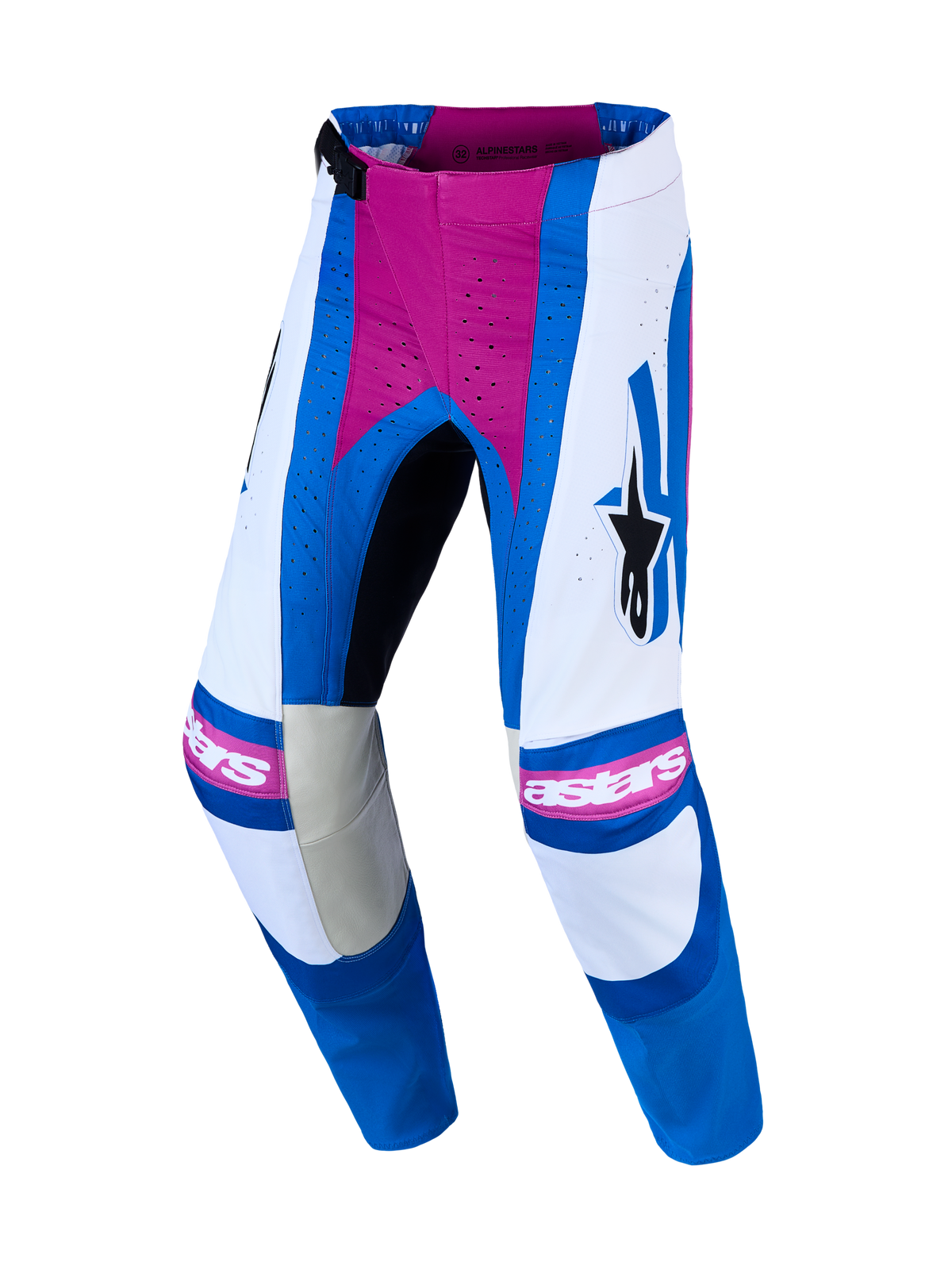Alpinestars Techstar Maven Broek 2027 Wit Hot Coral Blithe Blue