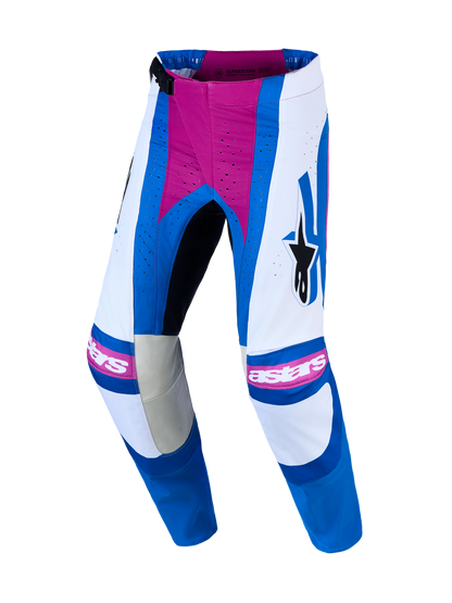 Alpinestars Techstar Maven Broek 2027 Wit Hot Coral Blithe Blue