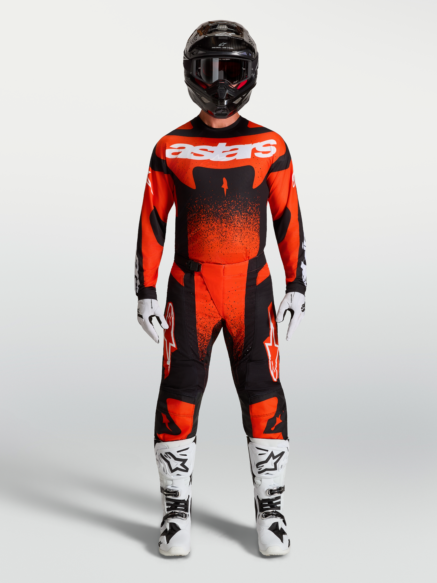 Alpinestars Techstar Swan Broek 2027 Kardinaalrood Zwart Wit