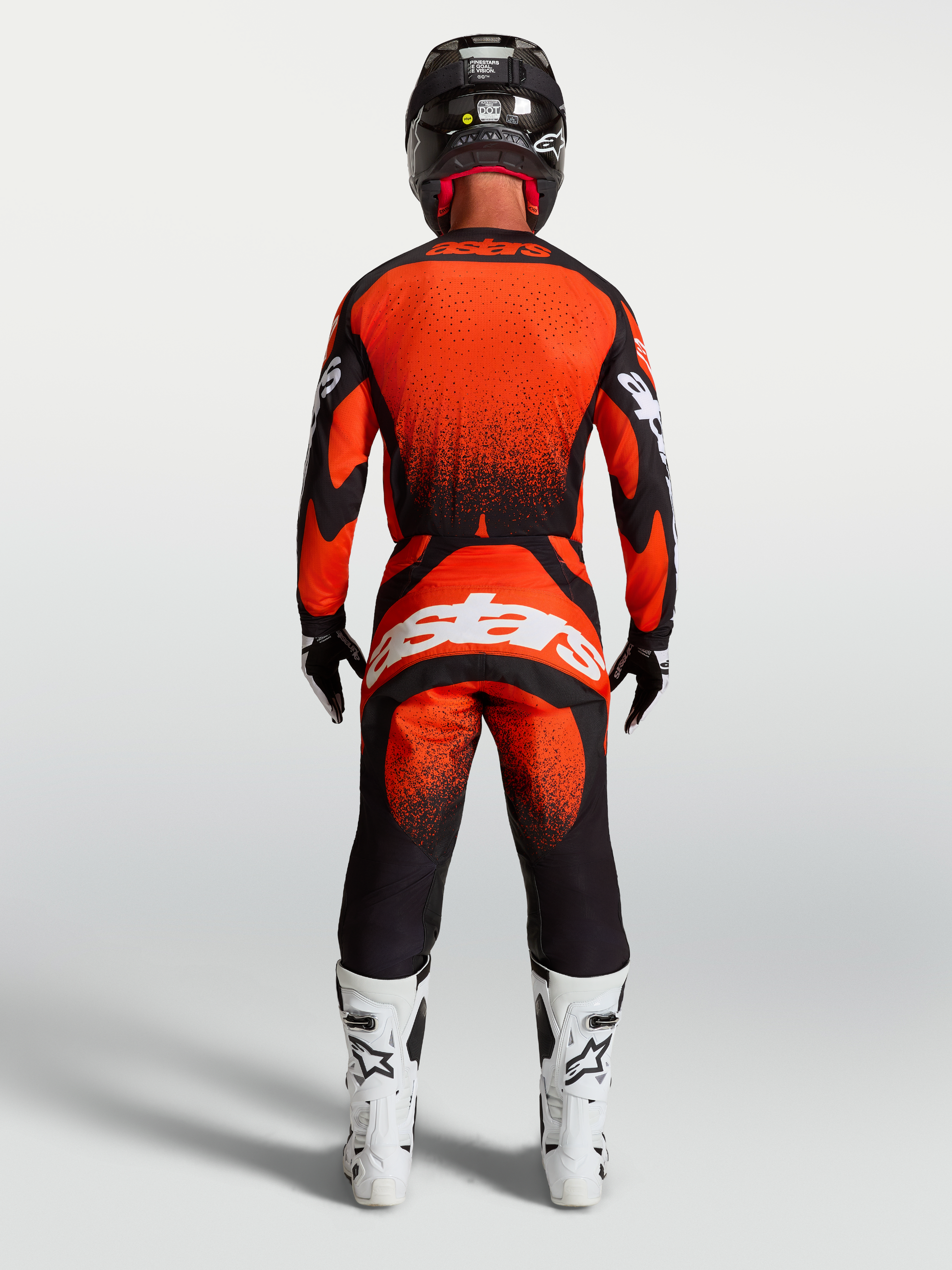 Alpinestars Techstar Swan Broek 2027 Kardinaalrood Zwart Wit