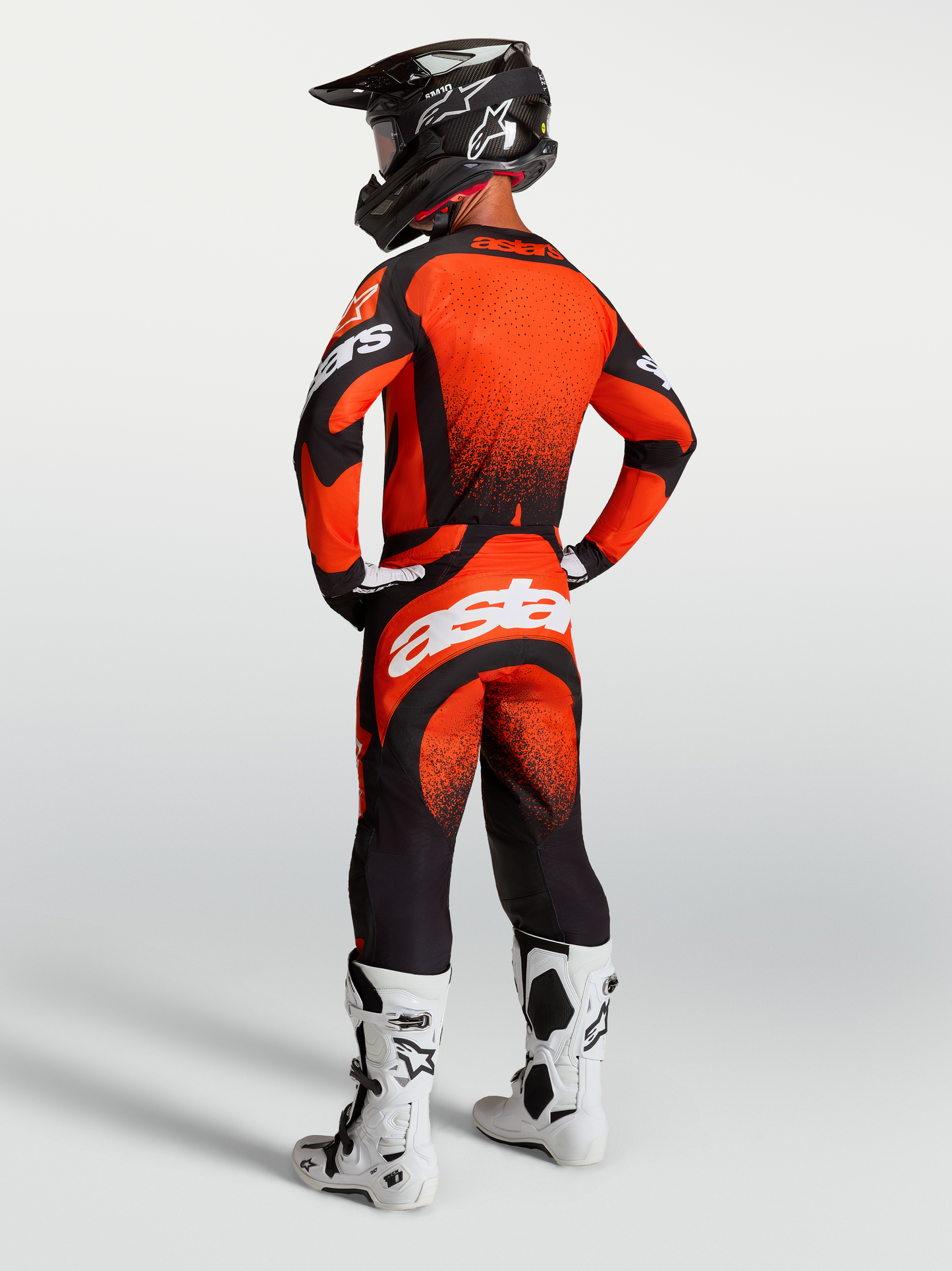 Alpinestars Techstar Swan Broek 2027 Kardinaalrood Zwart Wit