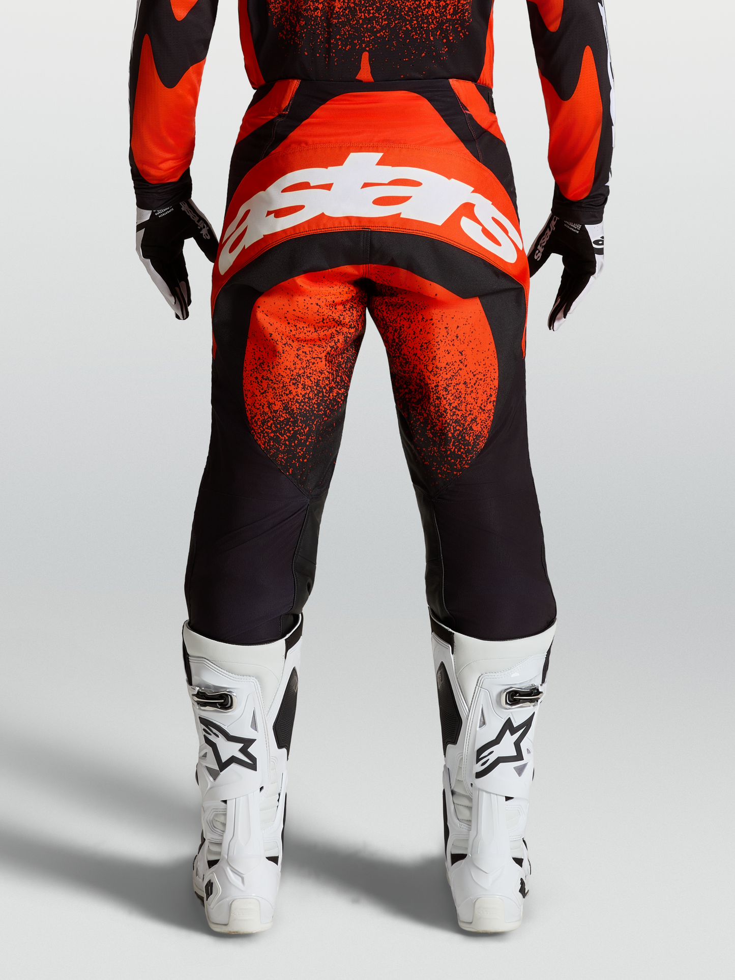 Alpinestars Techstar Swan Broek 2027 Kardinaalrood Zwart Wit