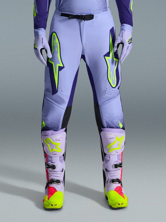 Alpinestars Supertech Scenz Broek 2026 Paars Geel Fluoro - MxProStoreParts