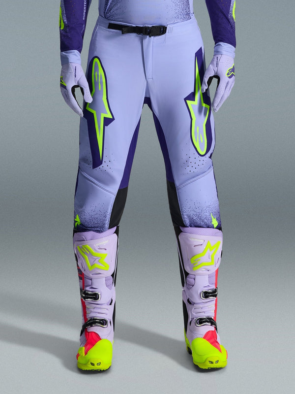 Alpinestars Supertech Scenz Hose 2026 Lila Gelb Fluoro - MxProStoreParts