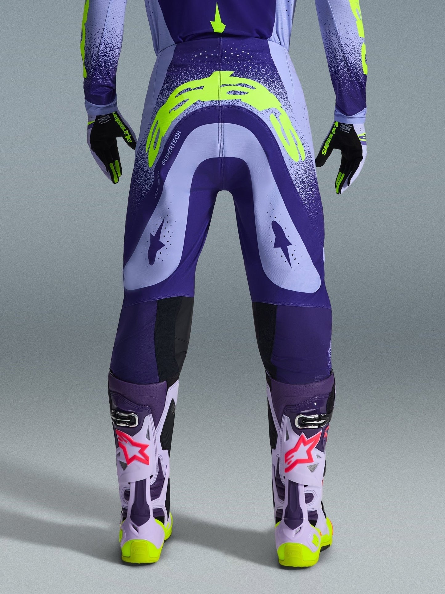 Alpinestars Supertech Scenz Hose 2026 Lila Gelb Fluoro - MxProStoreParts