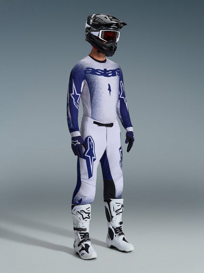 Alpinestars Supertech Scenz Motocross-Hose Hellgrau Dunkelblau 28 - MxProStoreParts