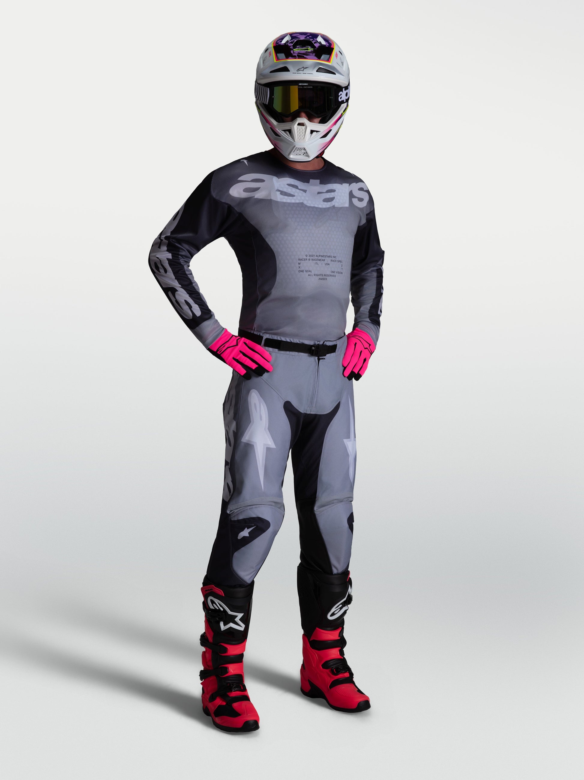 Alpinestars Racer Amber Broek 2027 Graystone Cold Gr Light Lilac
