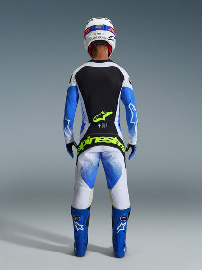 Alpinestars Techstar Knif Hose UCLA Blau, Schwarz, Gelb Fluoreszierend 28 - 40 - MxProStoreParts