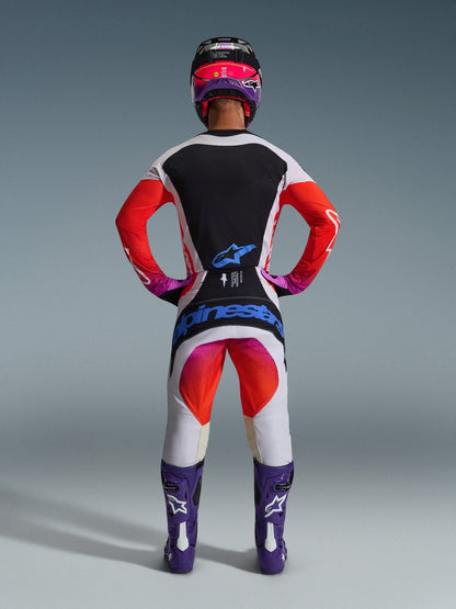 Alpinestars Techstar Jersey 2026 Light Gray Orange Fluo Black - MxProStoreParts