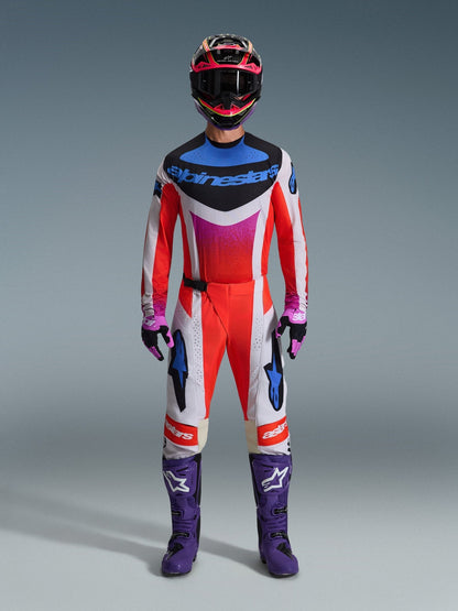 Alpinestars Techstar Jersey 2026 Light Gray Orange Fluo Black - MxProStoreParts