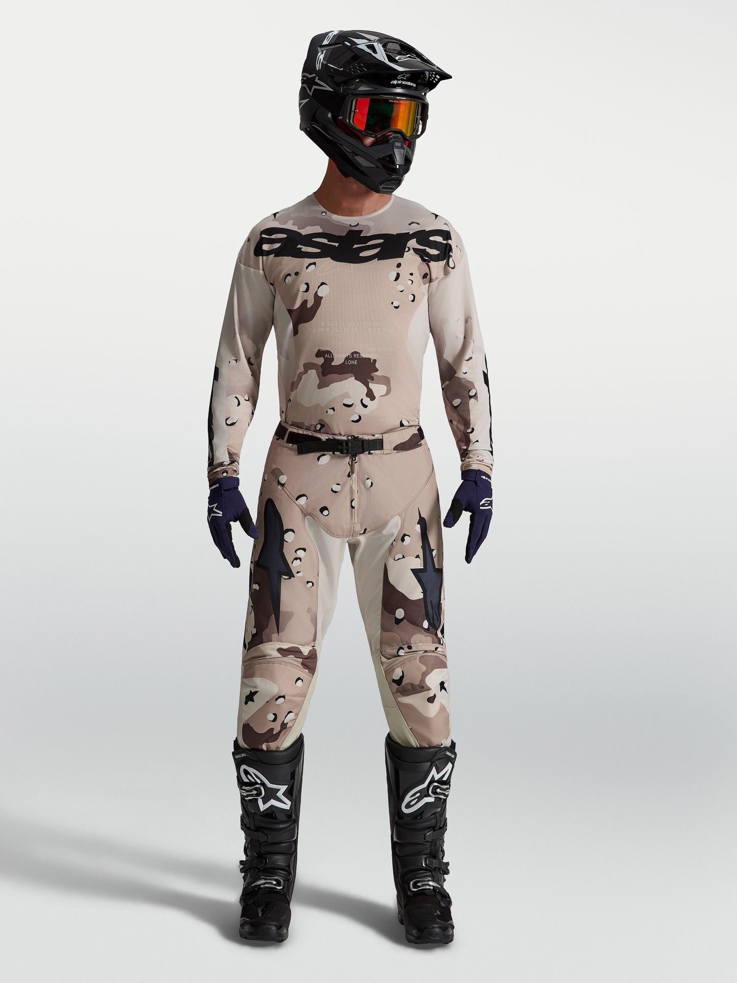 Alpinestars Racer Lone Broek 2027 Desert Camo Zwart
