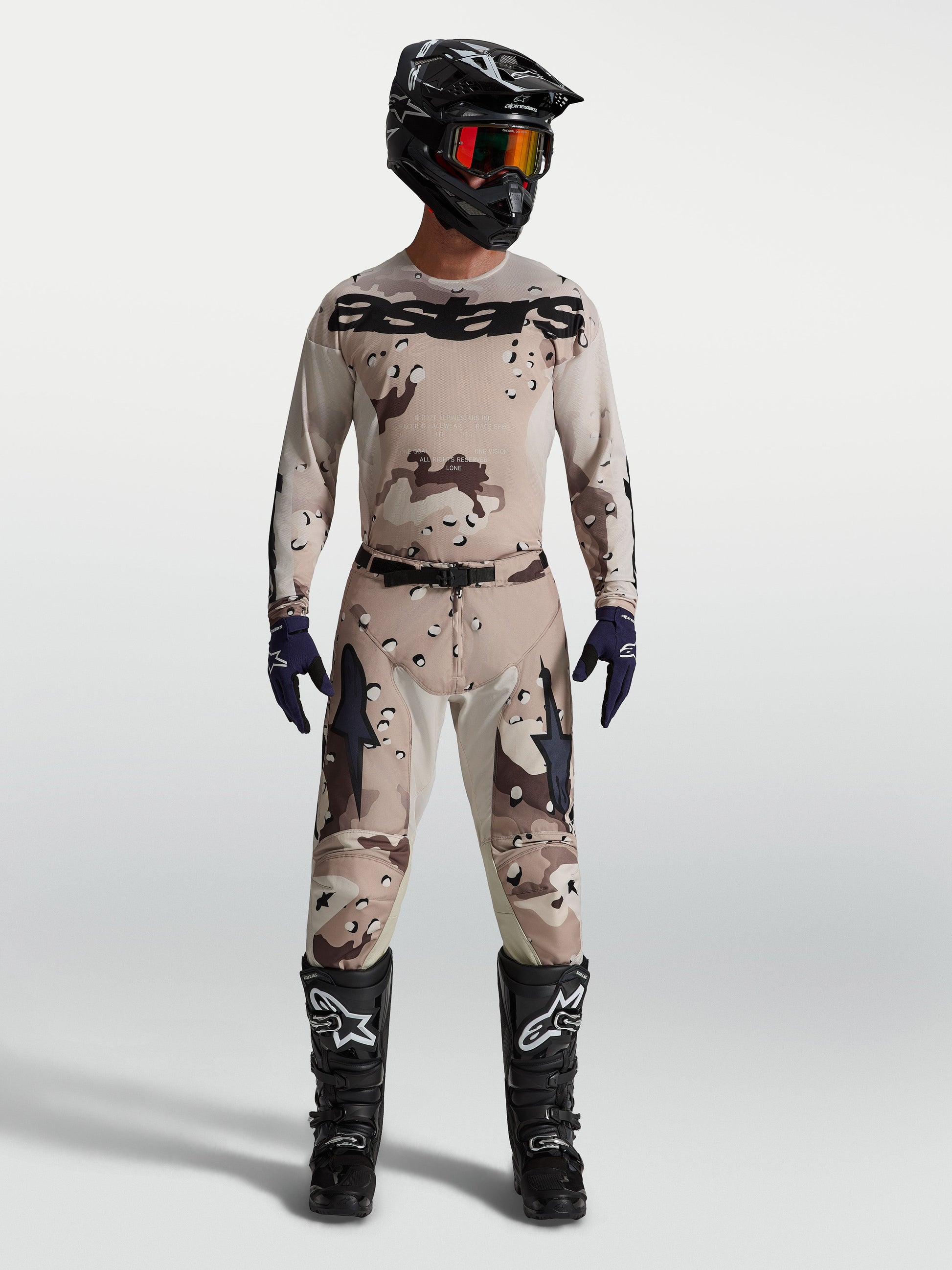 Alpinestars Racer Lone Broek 2027 Desert Camo Zwart