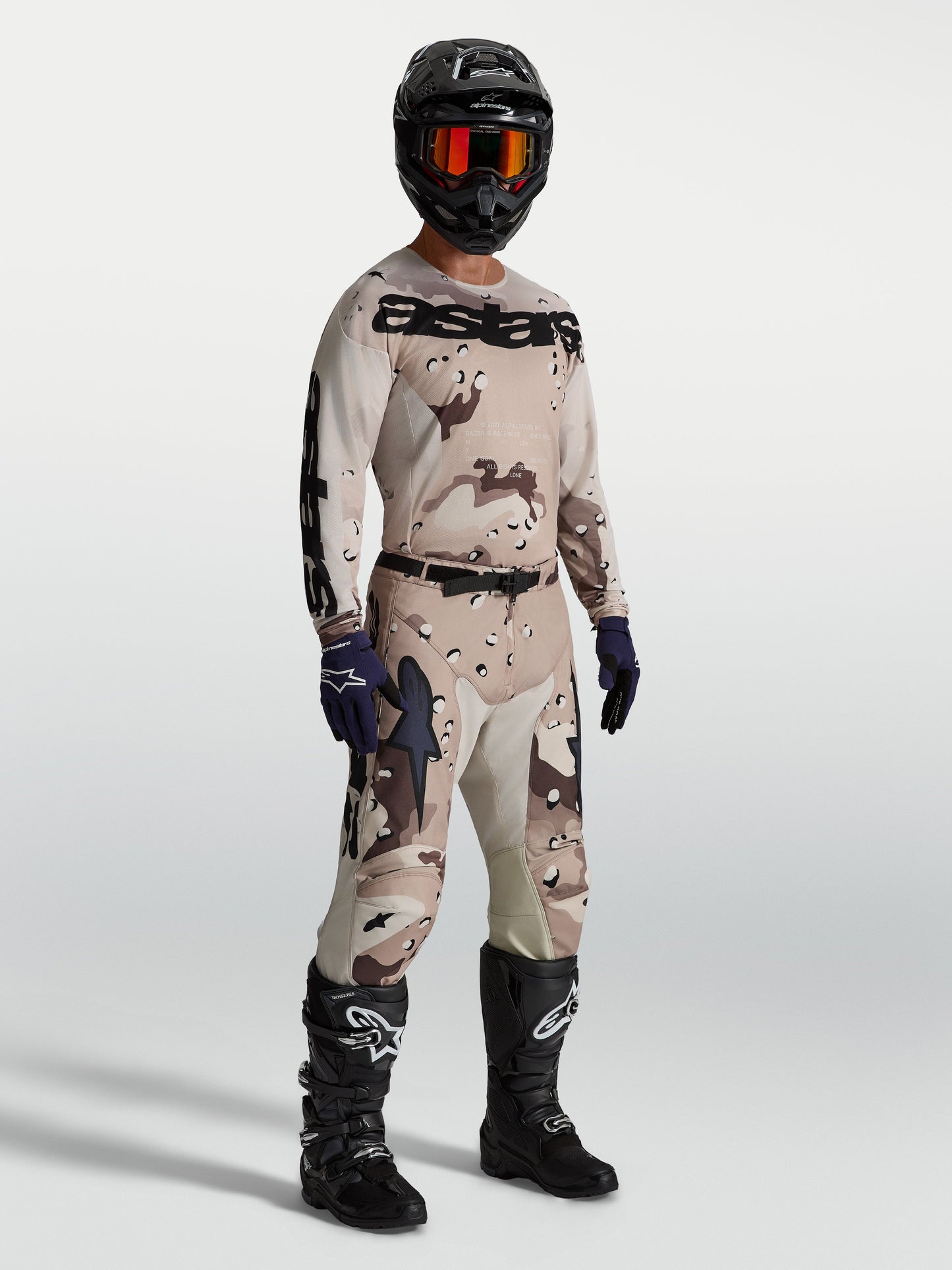 Alpinestars Racer Lone Broek 2027 Desert Camo Zwart