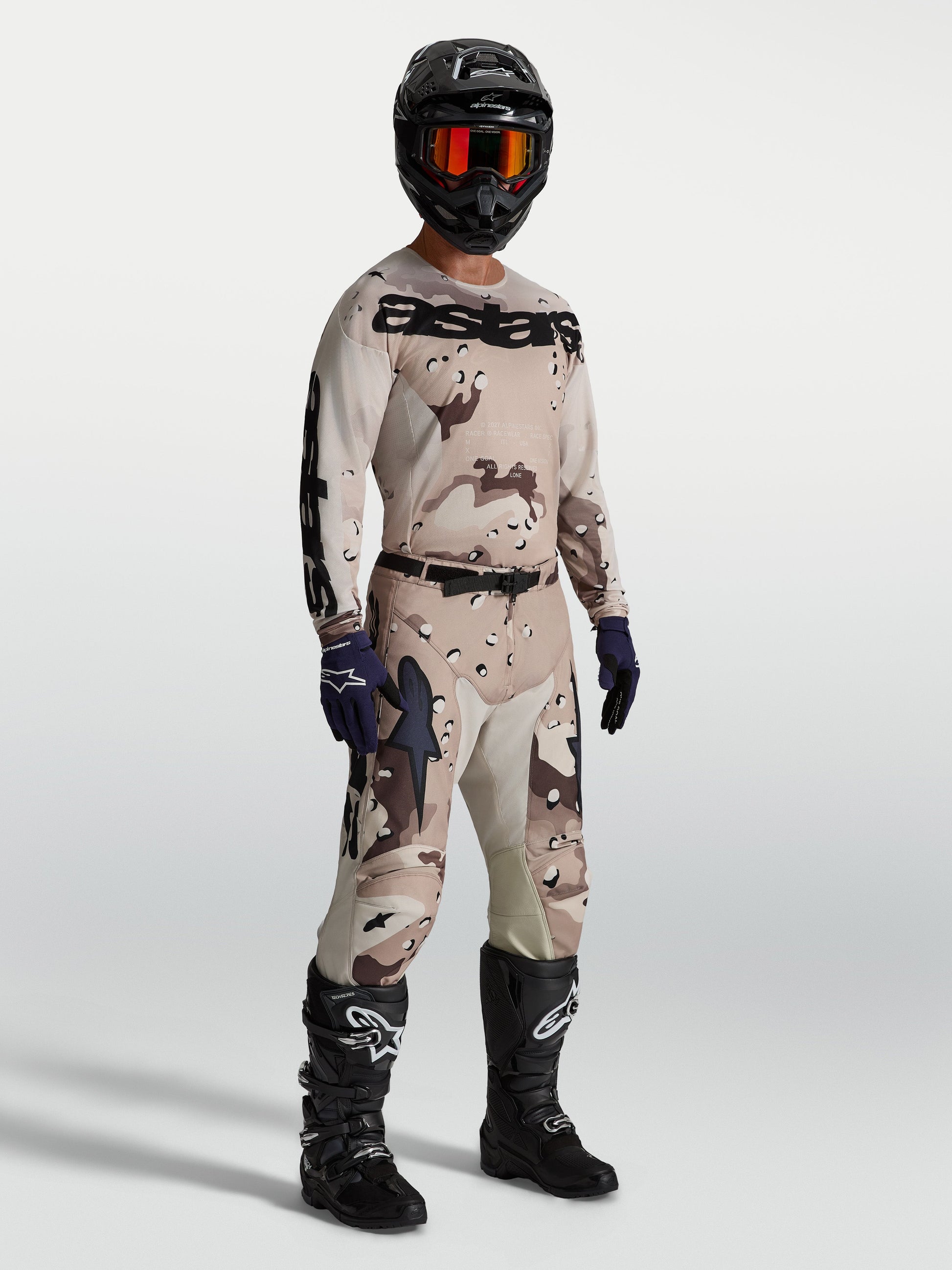 Alpinestars Racer Lone Broek 2027 Desert Camo Zwart